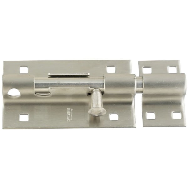 National 5 In. Stainless Steel Door Barrel Bolt N342477 - main